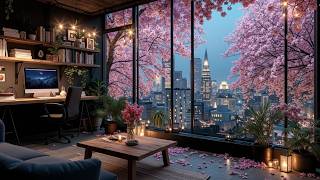 Spring Deep Work Aesthetics | Cherry Blossom View for Focused Productivity