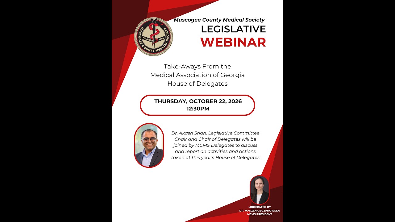 Take-Aways from the MAG House of Delegates webinar flyer