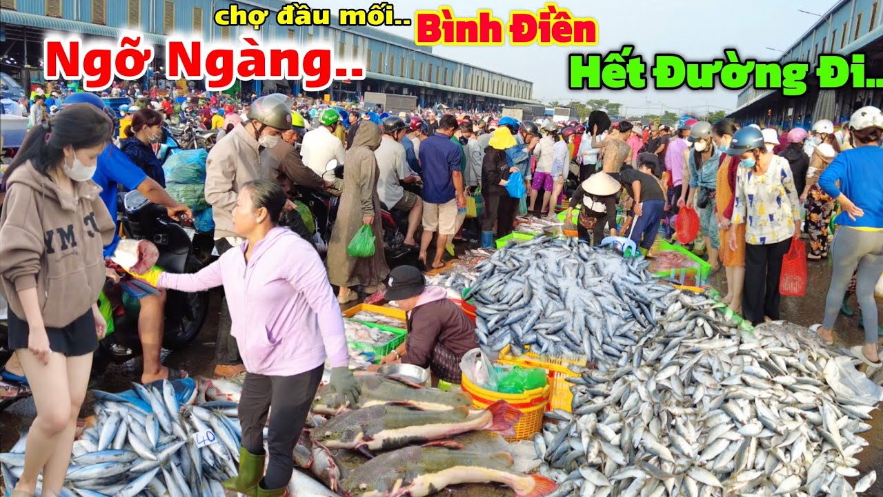 Ngày chủ nhật chợ Bình Điền tơi tả