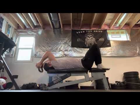 Hook Lying Kettlebell Pullover