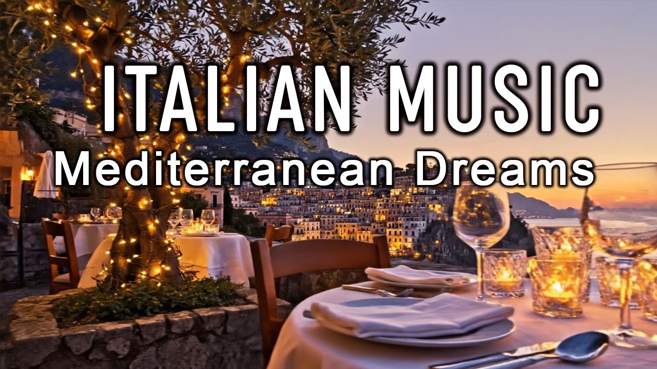 🎶 Italian Vibes & Mediterranean Music 🎶 2+ Hours Scenic Amalfi Coast & Lake Como Relaxation 4K