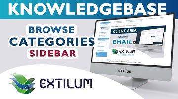 Extilum Knowledge Base - Browse Categories and Subcategories in Sidebar