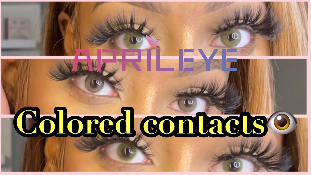 colored contacts review Ft. APRILEYE ITS Jasmine Nichole YouTube
