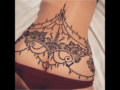 free lower back henna tattoos