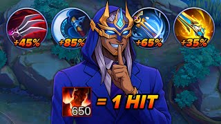 ALDOUS FULL 1HIT CRITICAL DAMAGE BUILD IS BROKENNN!!!🔥 (enemy didn't expect that must watch💀)