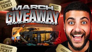 🎉  March Giveaway Announcement