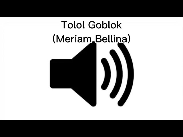 Sound Effect Tolol Goblok (Meriam Bellina) class=