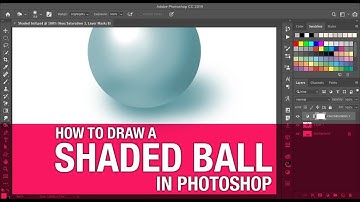How to draw a shaded ball in Photoshop