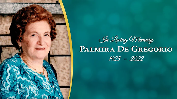 Palmira Angela De Gregorio - Prayer Service