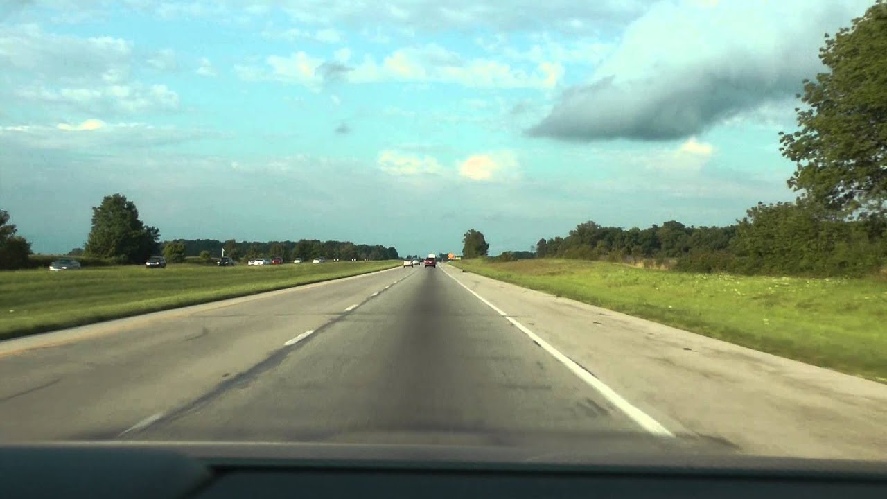 I71 north from Cincinnati, Ohio towards Columbus, Ohio August 18, 2013