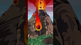 Volcano erupting @Howdytoons