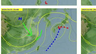 【戴老師說天氣時間】東北季風增強,中部以北天氣轉涼,這個週休會更涼,南部將會有感覺。 ~2025.10.27.~