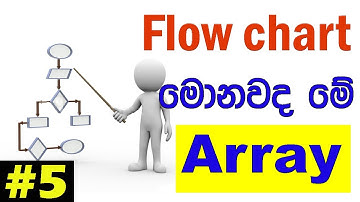Flow Chart Tutorial #5 : What is an Array? | ගැලීම් සටහන් | Step by Step | Sinhala
