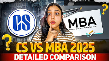 CS vs MBA 2025 | Which one is better in 2025 for you? |Detailed Comparison | Neha Patel