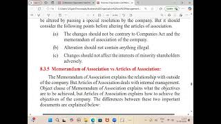MOA AOA  Prospectus