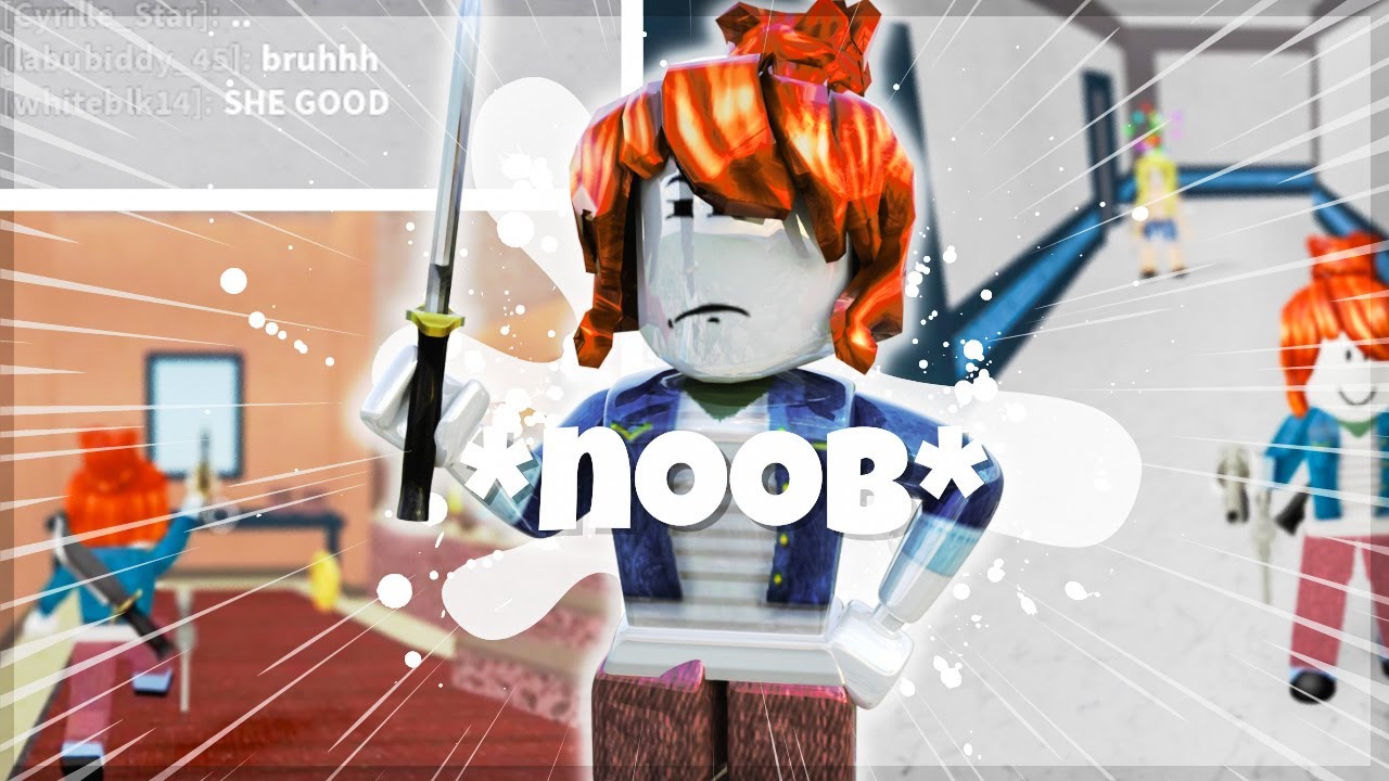 NOOB BACON GIRL PLAY MM2! (Roblox) 