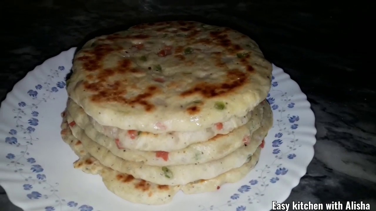 Corn stuffed naan