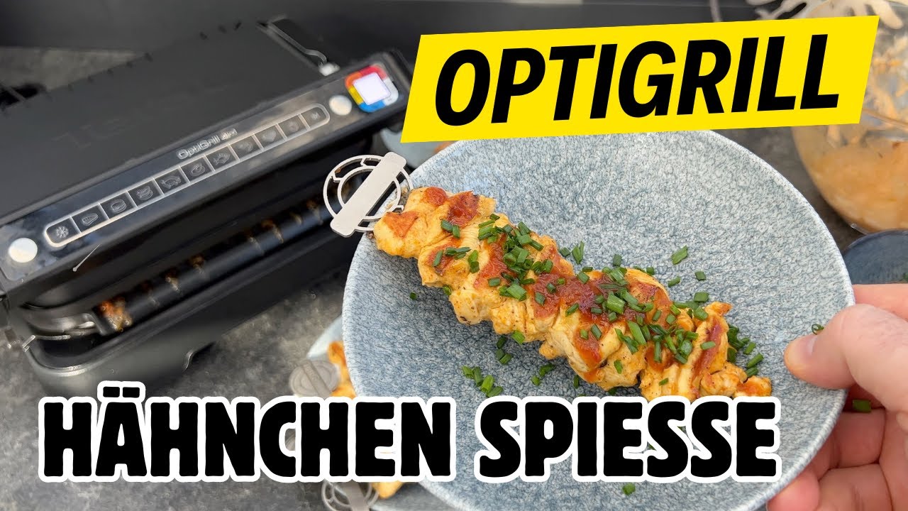Hähnchen Spieße im OptiGrill 4in1 YouTube
