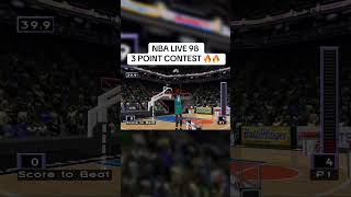 THE BALL BIGGER THAN THE PLAYER 😂 #NBALive98 #3PointContest #EASports #RetroBasketball #90sGaming