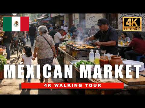 Mexico City, 멕시코 | Méxican Fruit 시장 | 푸드 마켓 투어 4K