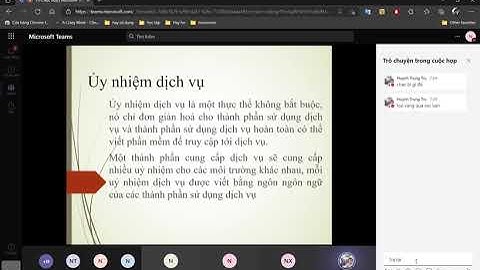 Phát triển phần mềm hướng dịch vụ || 07.09 || Phần 1