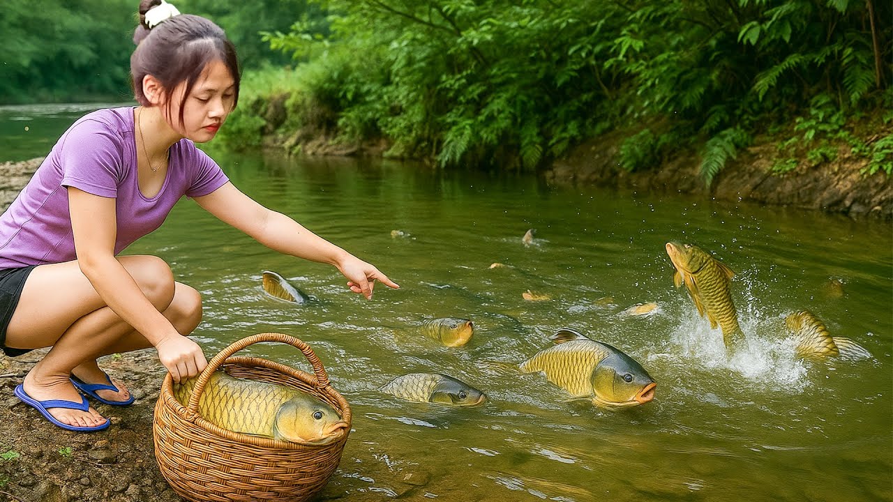 Harvesting 1000Kg Fish | Tips Catch Giant Fish in the Wild Lake | Fishing Techniques | Hue Fishing