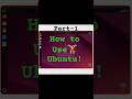 🏋️‍♂️  How to use Ubuntu #linux #ubuntu #dsoc3