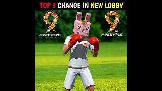 TOP 3 CHANGE IN NEW LOBBY 🎯 #shortfeed #shorts