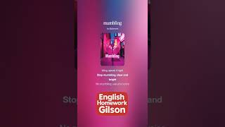 English Students: STOP MUMBLING!