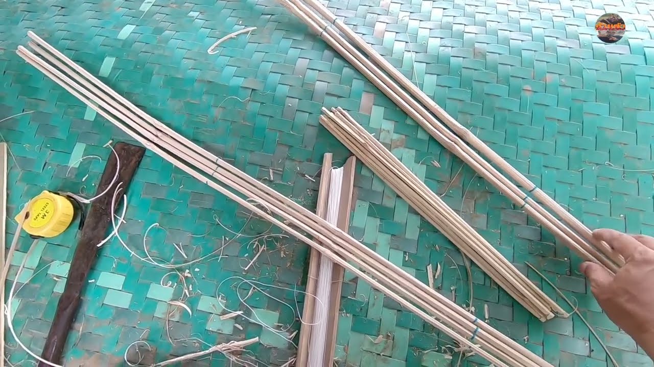 [ตอนที่1.วิธีมัดโครงว่าวเครื่องบิน]วิธีทำว่าวเครื่องบินขนาด120เซน สูตรว่าว ขนาดสัดส่วนว่าวเครื่องบิน