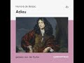 Adieu - Honoré de Balzac (Roman Klassiker - Komplettes Hörbuch)