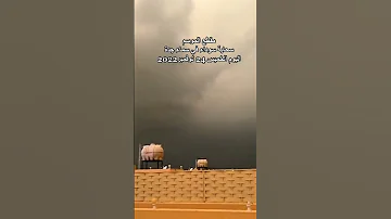 مقطع عاصفة عاصفه حيوانات صوت رعد برق شتاء السعودية 