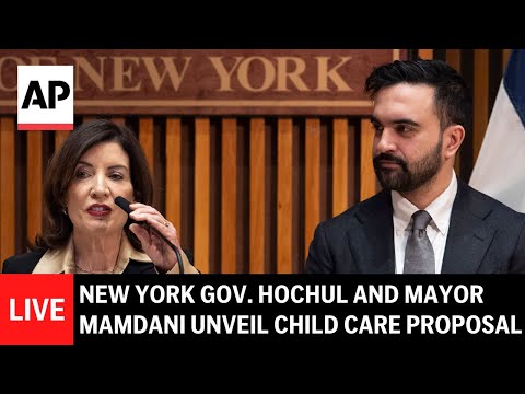 LIVE: New York Gov. Hochul and Mayor Mamdani unveil child care proposal Episode cover