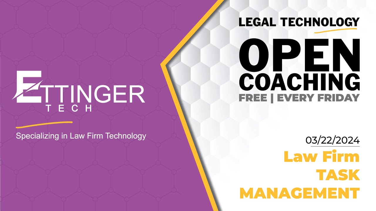 Ettinger Tech | One Task Two Task Red Task Blue Task (Legal Tech Open ...