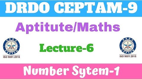 #6 Number System Part-1| DRDO Tier-1 Crash Course| Maths Quantitative Aptitude