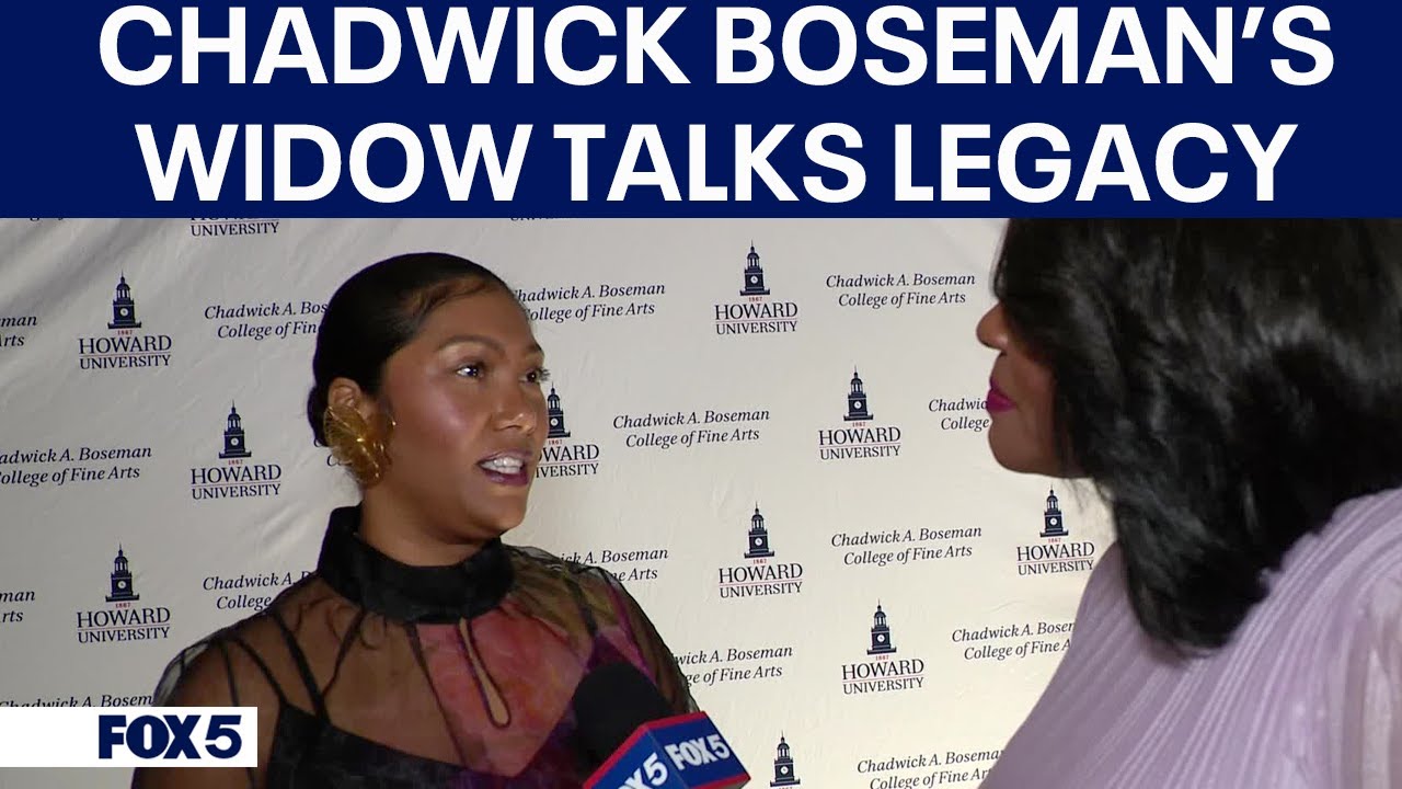 Interview with Simone Ledward Boseman during event honoring late husband Chadwick Boseman