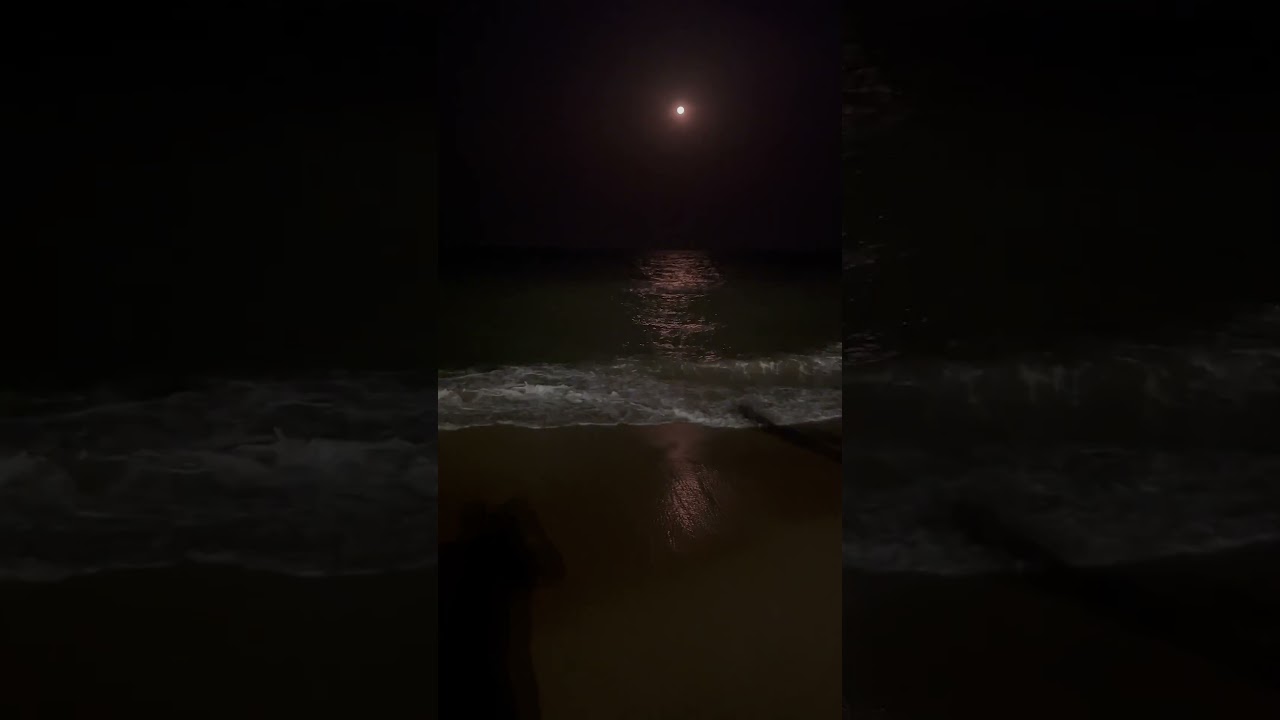 Mystical Moonlight:Witness the Enchanting Dance of Light on Sea Waves