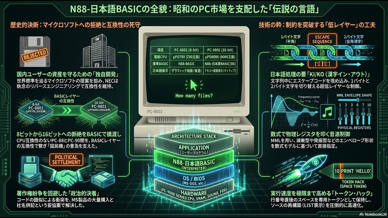 N88 日本語BASICの全貌 - YouTube