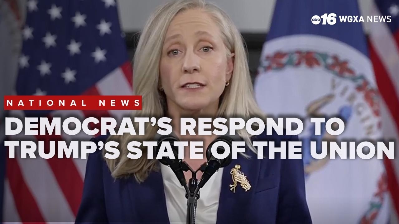 'We did not hear the truth'; Spanberger delivers Democrat response to Trump's State of the Union