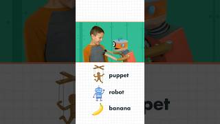 Puppet, robot, or a banana 🍌 #wimee #preschool #kidstalking #kindergarten #jokes #kidjokes #funny