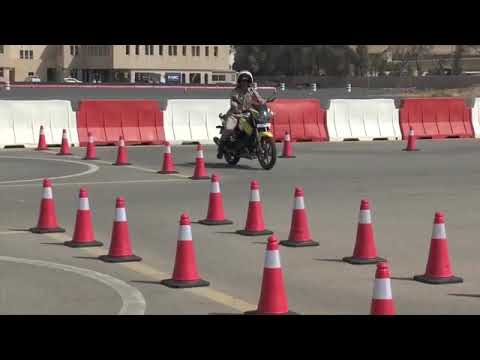 اختبار قيادة الدراجة الالية