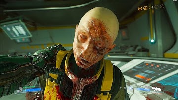 The developers knew how satisfying this would be... BFG first shot in DOOM