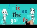 Tricky words sight words song for i go to no is the