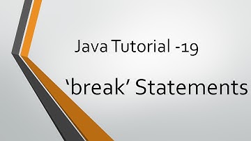 Java Tutorial - 19: 