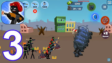 Stickman World War 🚁 All Levels Gameplay Walkthrough Part 3 Levels 9-11 Campaign (Android, iOS)