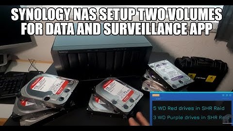 Synology NAS DS1819+ setup two volumes for data and surveillance