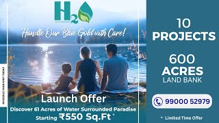 New Launch of H2O | Call 99000 52979 | 61 acres Farm Land Near Sarjapur | 550 Per Sq.ft |  For Sale