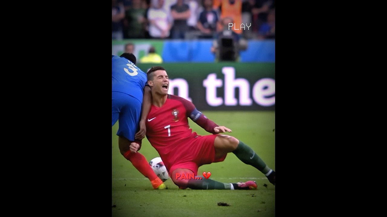 Ronaldo Euro 2016 Injury💔😢