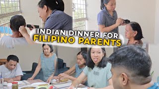 SALON TREATMENT & INDIAN DINNER FOR MY FILIPINO PARENTS ♥︎Filipino Indian Family