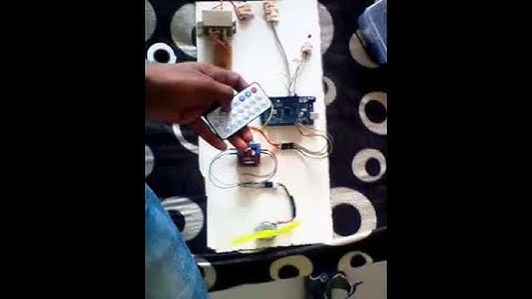 Stepper motor control using IR remote